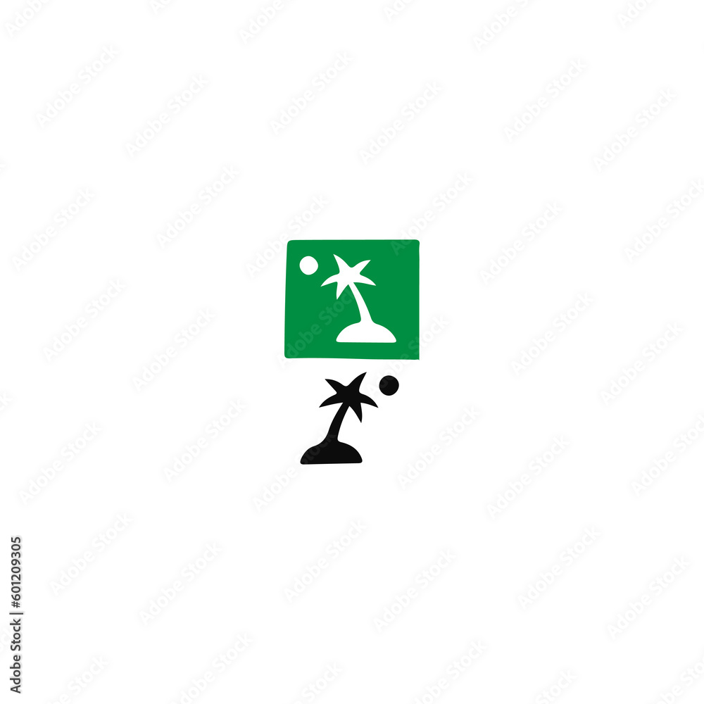 concept coconut tree silhouette vector concept coconut tree silhouette vector