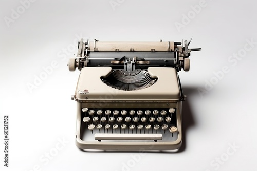 illustration, vintage typewriter, generative ai