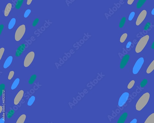 blue background with ellipse oval dots, blank space presentation page, graphic design background, powerpoint template, portfolio layout, corporate backdrop