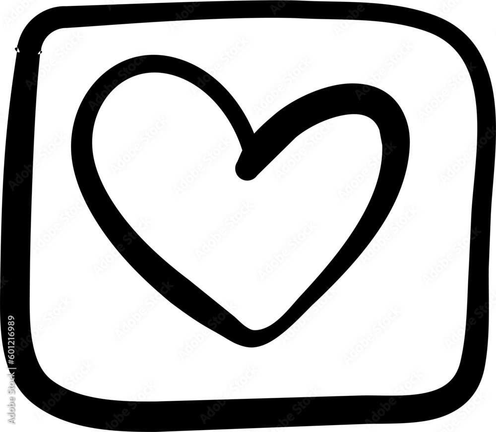 Hand Drawn Heart Design Element Vector Hand Drawn Heart Design Element Vector