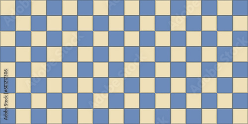 3D Seamless Color Chess Tile Background