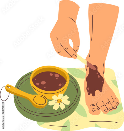 Foot Spa Procedure With Clay