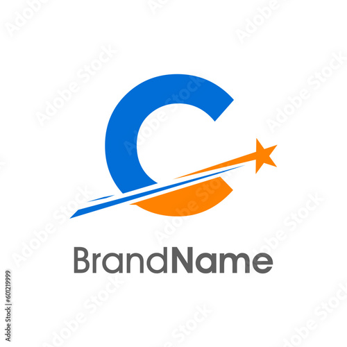 Initial C Meteor Star Logo