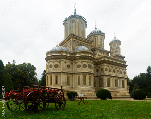 Fotografie Curtea de Arges Cathedral, one of most beautiful and unusual temples of world