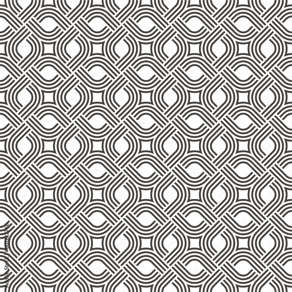 A seamless Japanese and modern  pattern