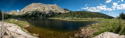 Pear Lake Panorama in Rocky Mountains