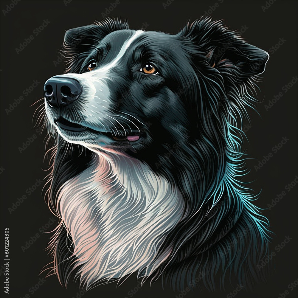 Fototapeta premium border collie dog