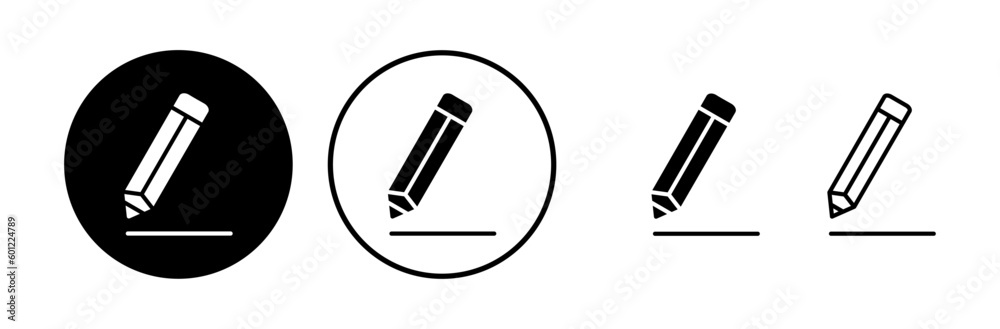 Edit icon vector. edit document sign and symbol. pencil Edit icon vector. edit document sign and symbol. pencil