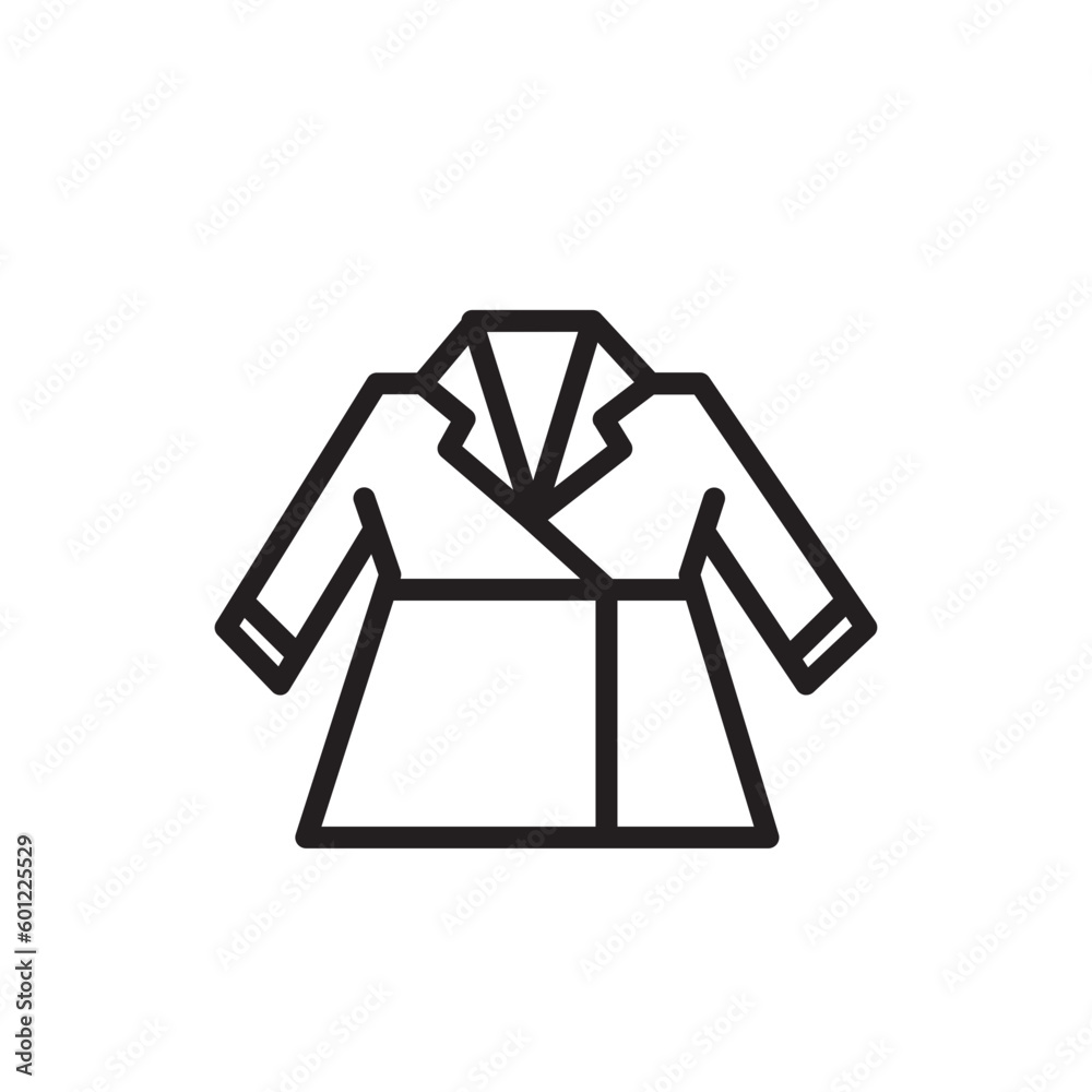 Cloak Fashion Jacket Outline Icon Cloak Fashion Jacket Outline Icon