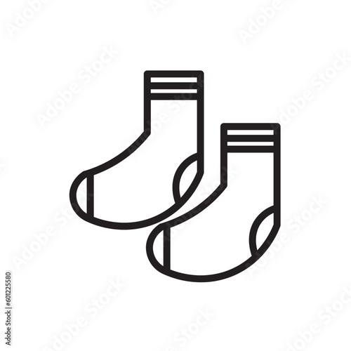 Clothing Fashion Sock Outline Icon
