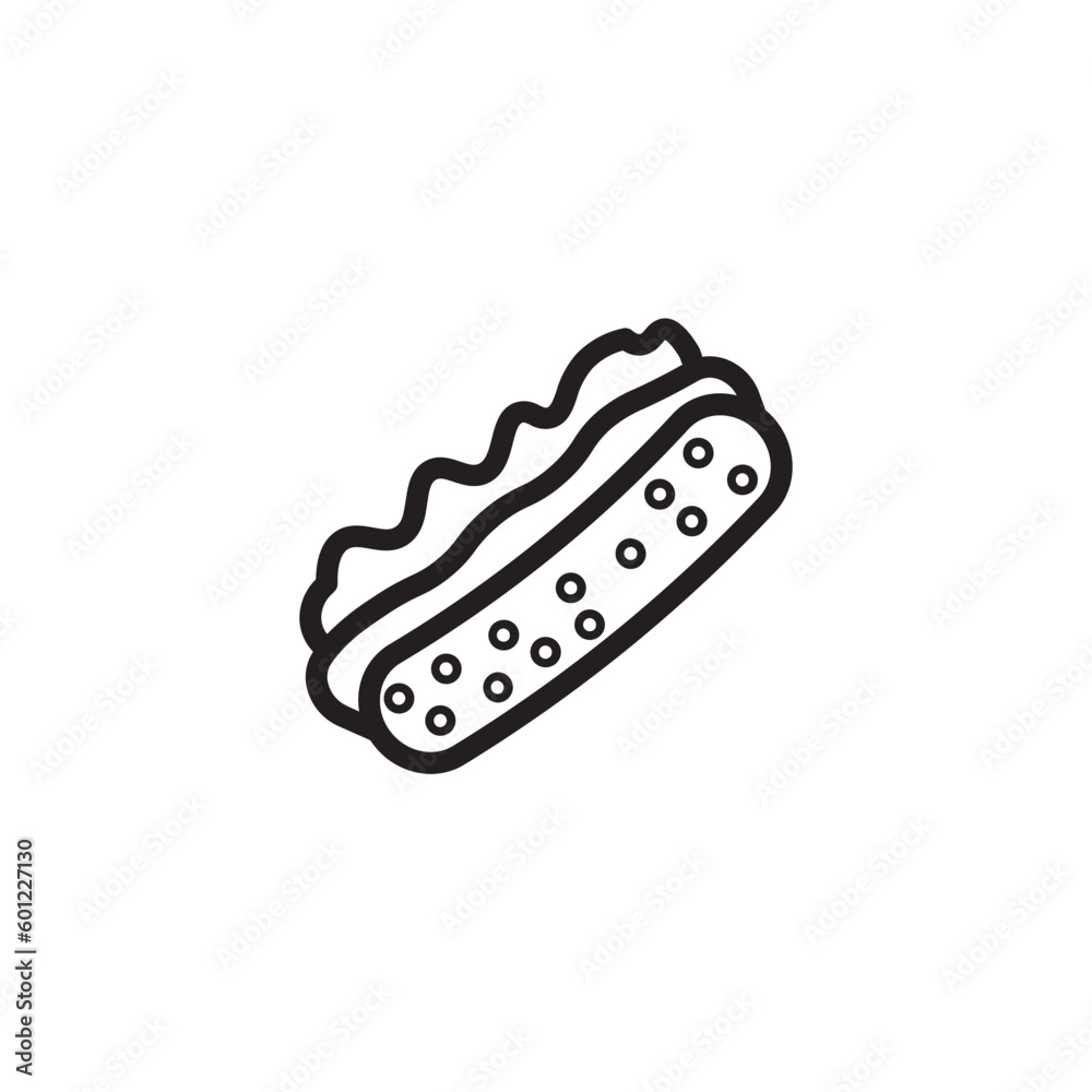 Dog Fast Food Outline Icon Dog Fast Food Outline Icon