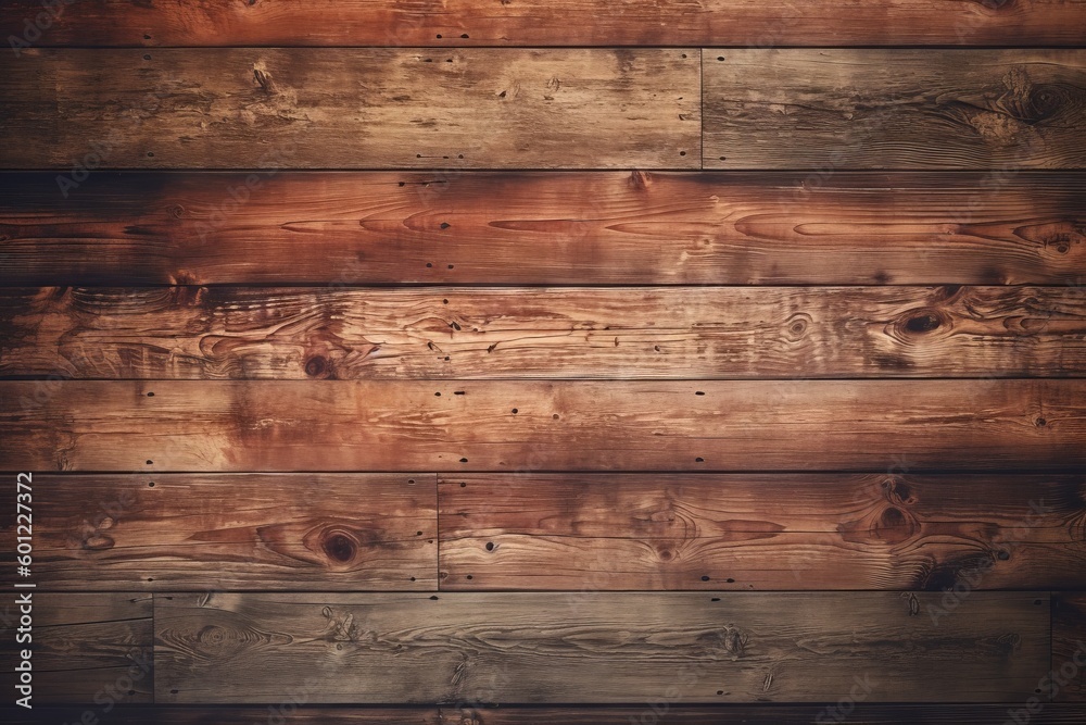 Naklejka premium Vintage Wooden Texture with Distressed Stains, Generative AI