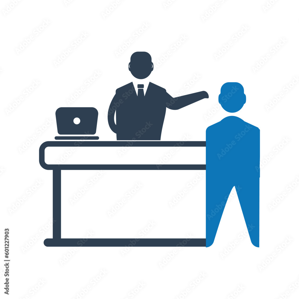 Receptionist, Helper, Employee, Business person icon