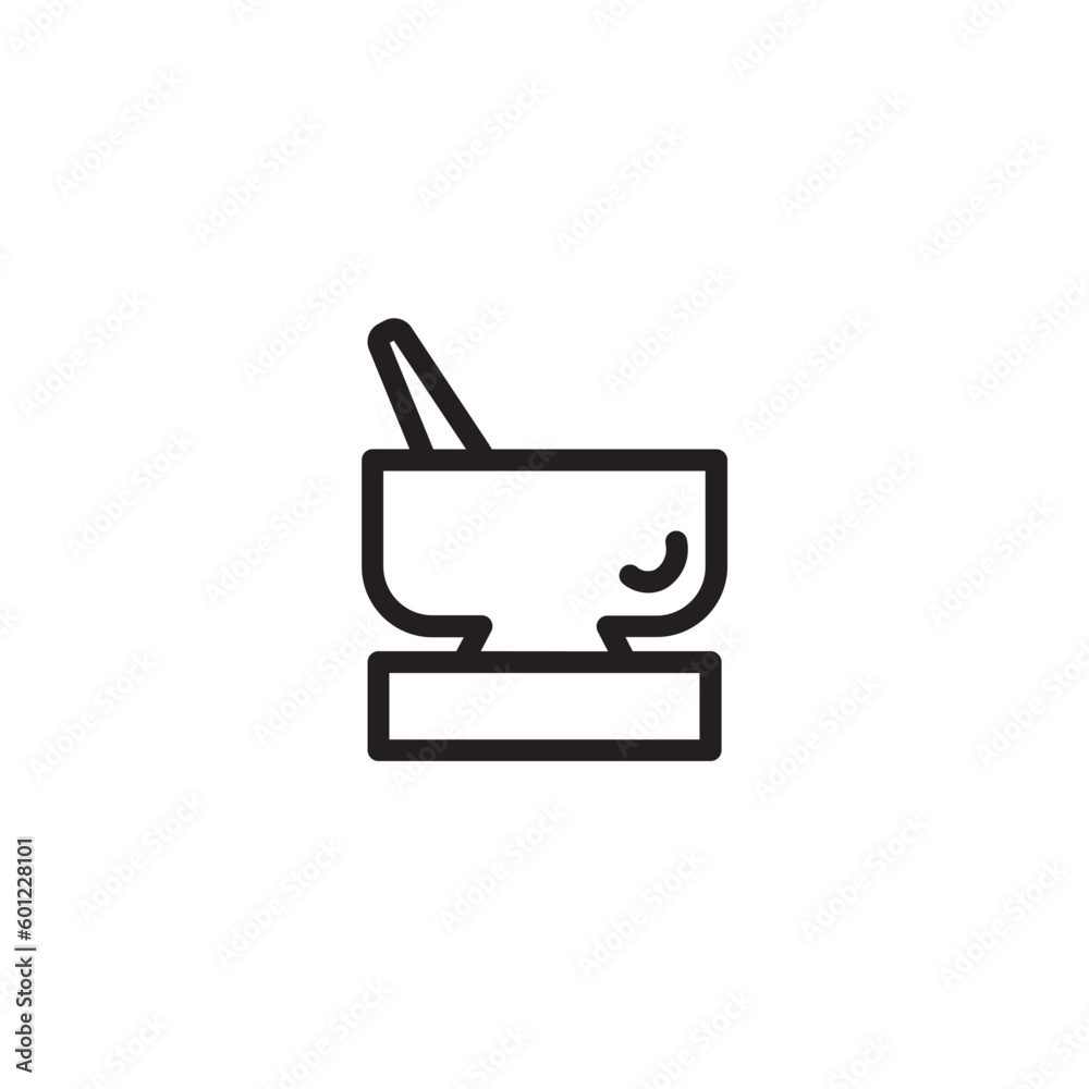 Stylist Hair Bowl Outline Icon Stylist Hair Bowl Outline Icon