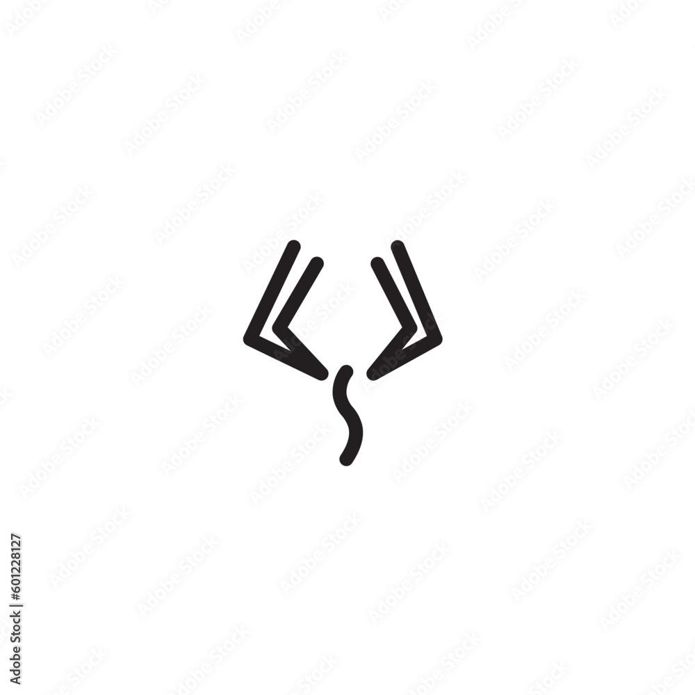 Tweezers Hair Tool Outline Icon Tweezers Hair Tool Outline Icon