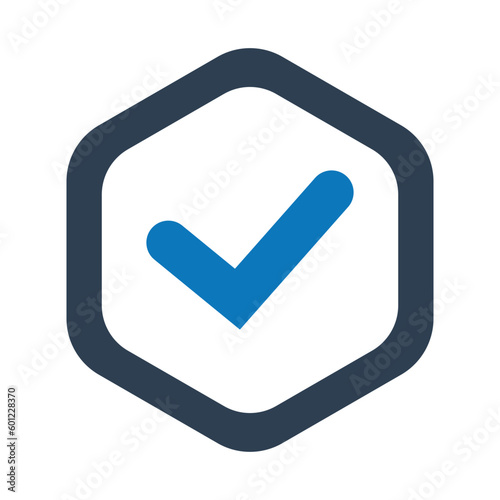 Verified, Check mark icon vector