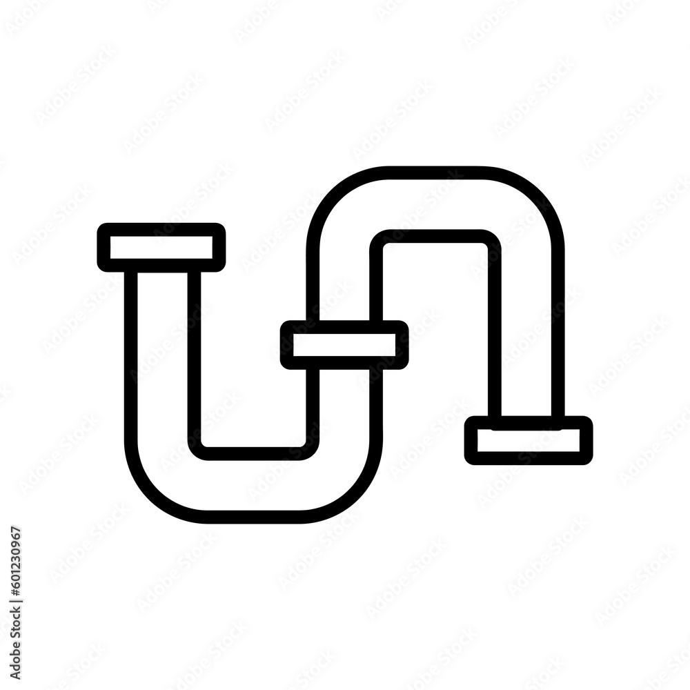 Pipe icon,vector illustration. vector pipe icon illustration isolated on White background Pipe icon,vector illustration. vector pipe icon illustration isolated on White background