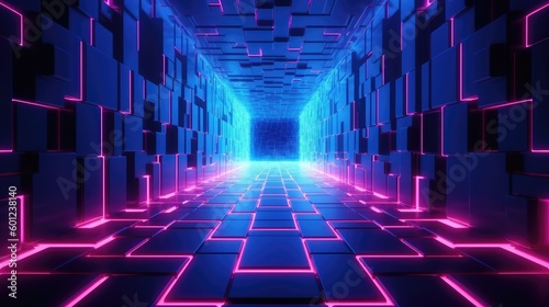 Futuristic modern neon background