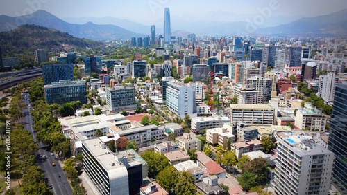 Vista de la ciudad en Providencia, Santiago de Chile photo