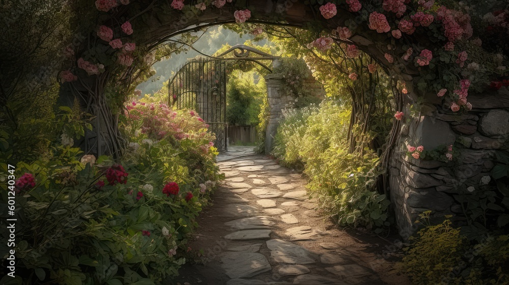 A Rose-Adorned Path: The Enchanting Oasis 2. Generative AI