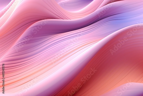 pink fluid swirling waving background  generative ai