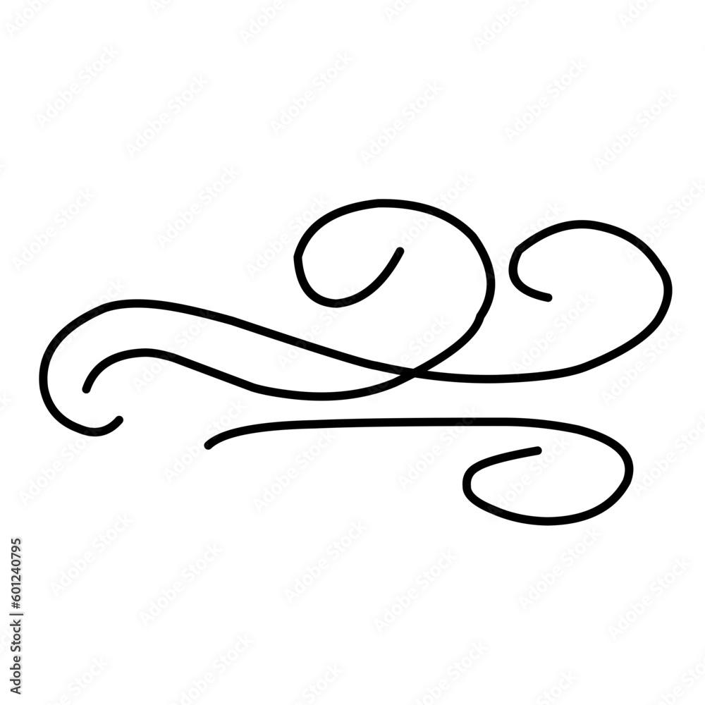 Swirl Line Decoration Vector Swirl Line Decoration Vector