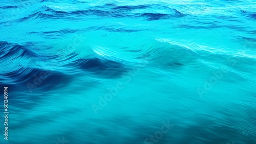 Mesmerizing Blue Waves of the Open Sea
