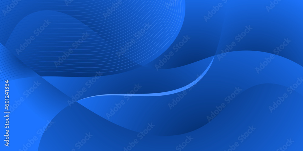 abstract blue wave gradient vector background