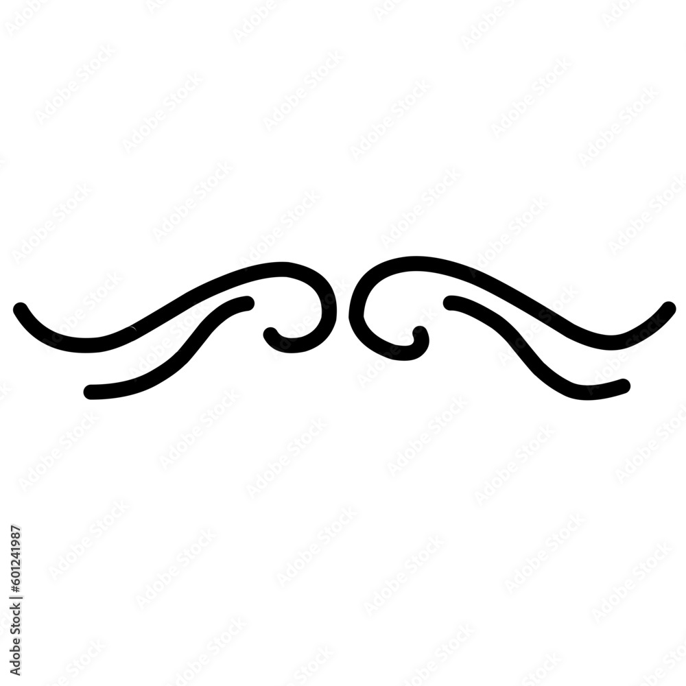 Swirl Decoration Vector Line Dividers Border Swirl Decoration Vector Line Dividers Border
