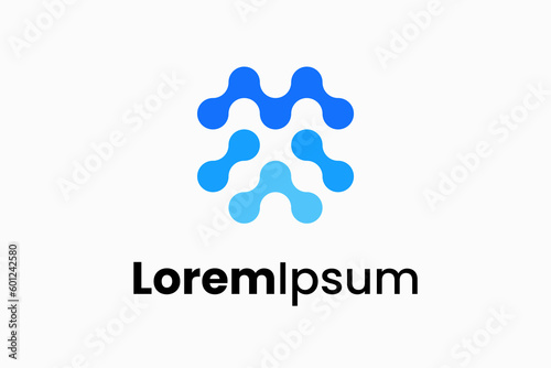 backbone molecule logo vector premium design