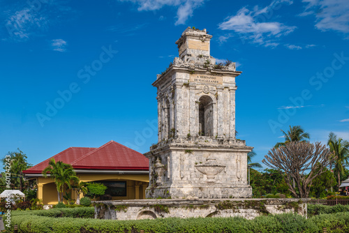 Mactan Shrine, aka Liberty Shrine, a memorial park on Mactan in Lapu Lapu City, Cebu, Philippines. Translation: Spanish Glories photo