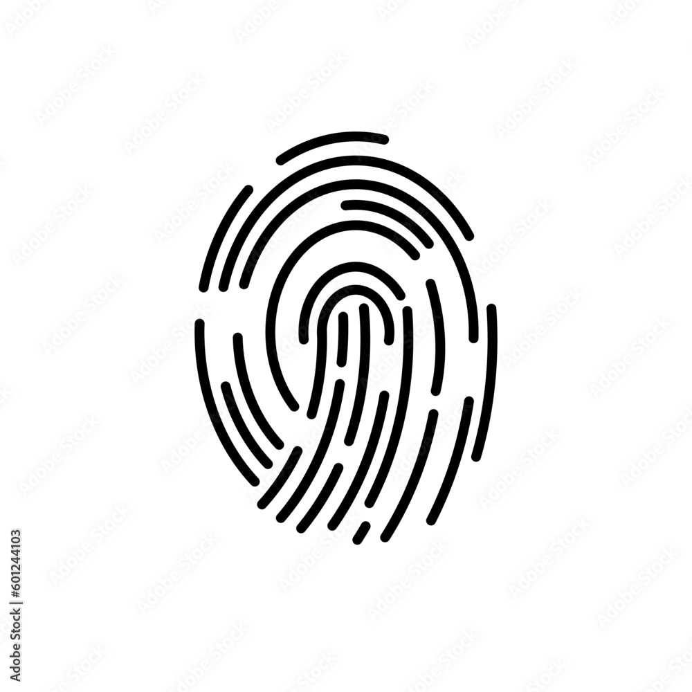 Fingerprint logo,fingerprint scan logo for business card identity.Vector logo and icon design Fingerprint logo,fingerprint scan logo for business card identity.Vector logo and icon design