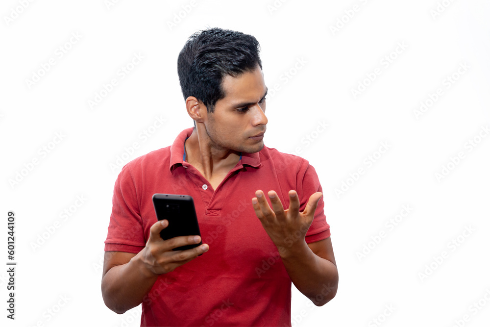 HOMBRE JOVEN LATINO, EN FONDO BLANCO EN DIFERENTES EXPRESIONES CON EL MÓVIL EN LA MANO, SALUDANDO , PENSANDO, JUGANDO, LEYENDO , SORPRENDIDO , SEÑALANDO. HOMBRE JOVEN LATINO, EN FONDO BLANCO EN DIFERENTES EXPRESIONES CON EL MÓVIL EN LA MANO, SALUDANDO , PENSANDO, JUGANDO, LEYENDO , SORPRENDIDO , SEÑALANDO.