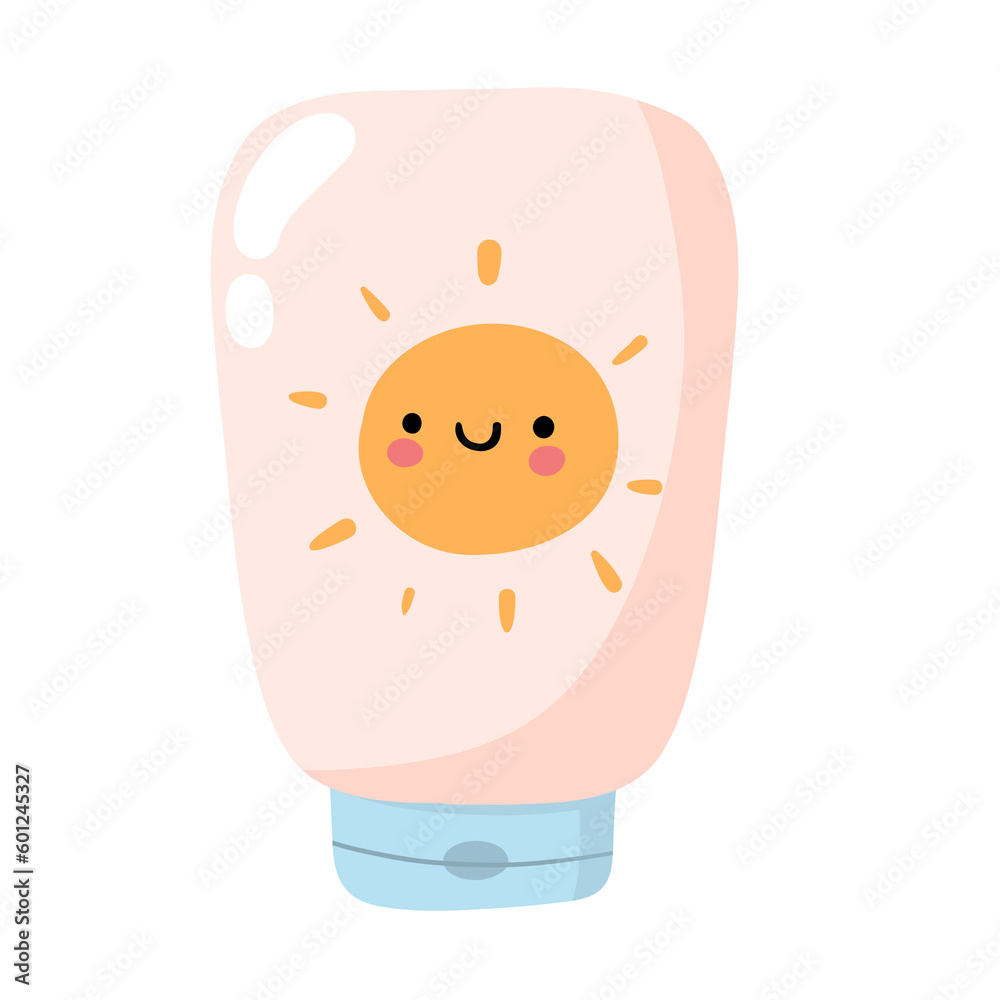 Summer sun block illustration Summer sun block illustration