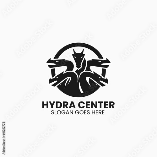 Vector Logo Illustration Hydra Simple Mascot Style