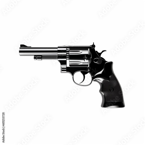 Pistol isolated on white