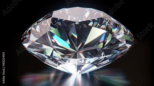 diamond on black background
