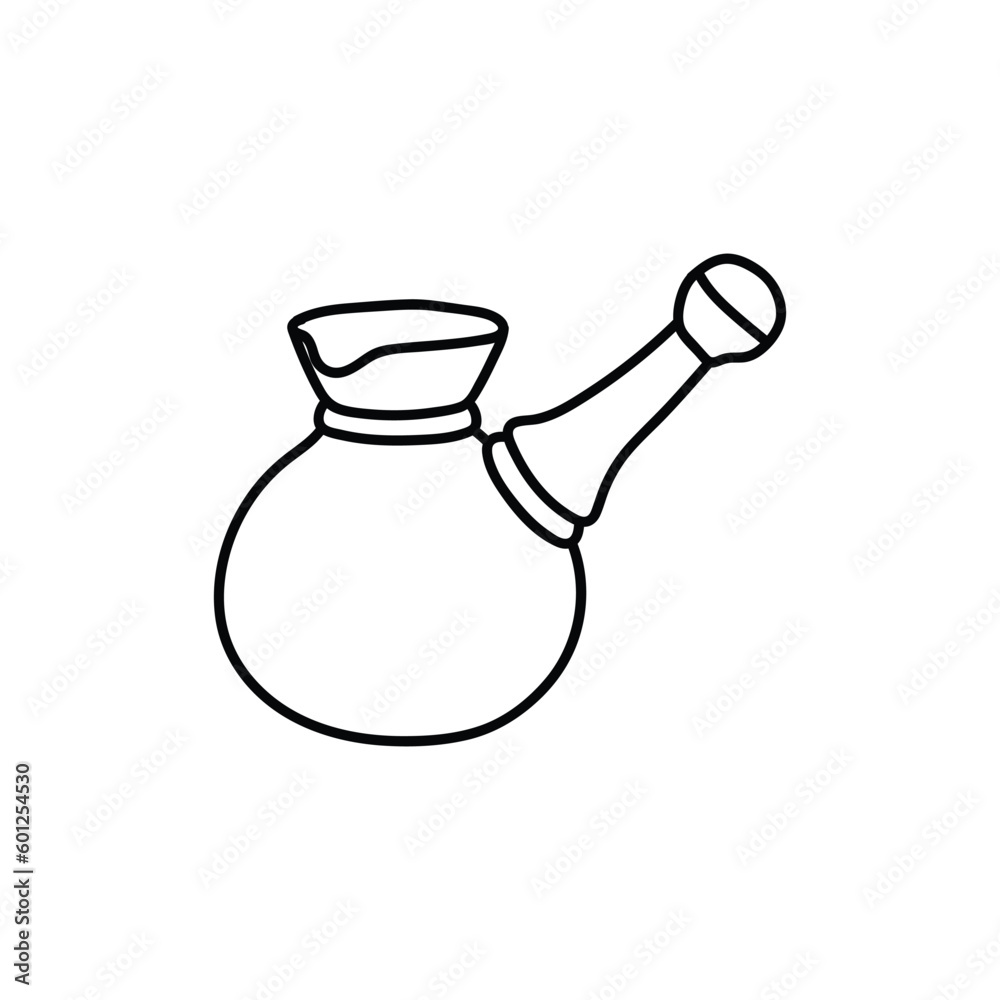 Coffe Pot Line Simple Creative Logo
