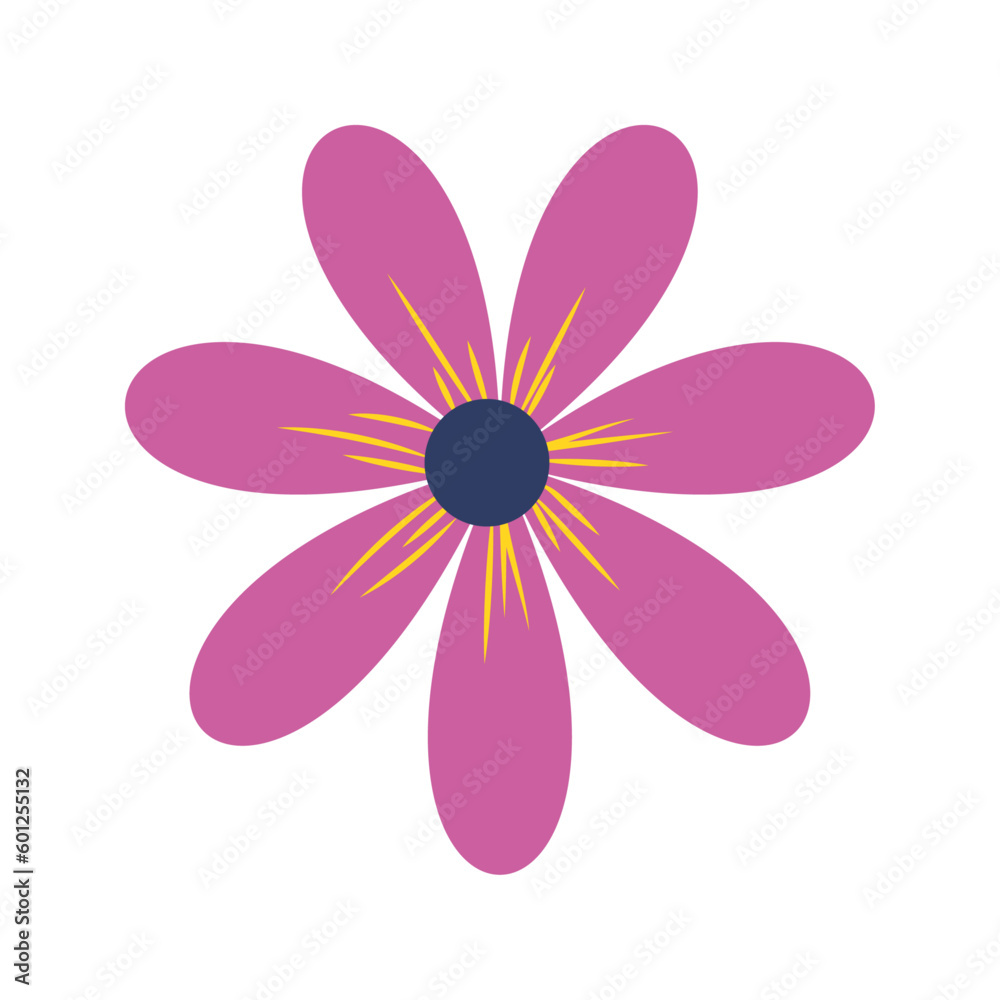 simple hand -draw natural floral flower illustration simple hand -draw natural floral flower illustration