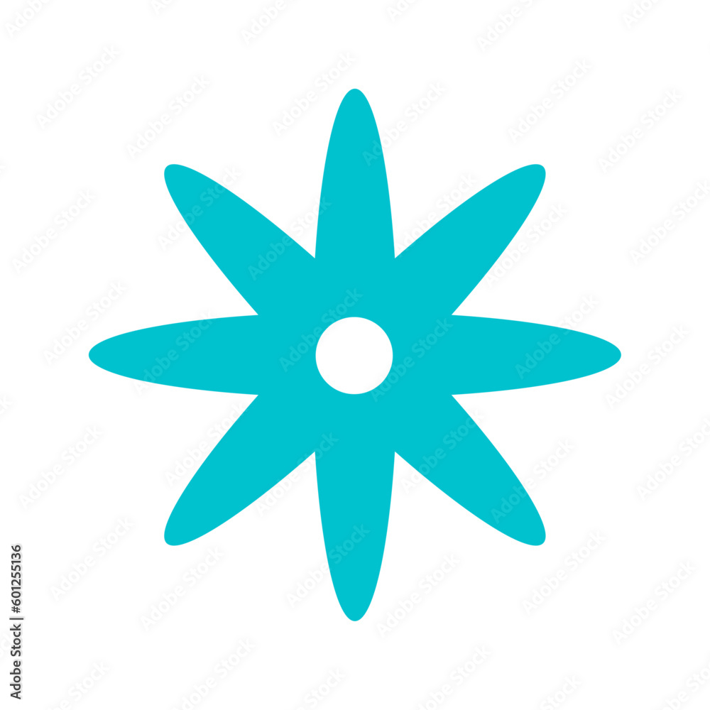 blue star floral flower vector illustration blue star floral flower vector illustration
