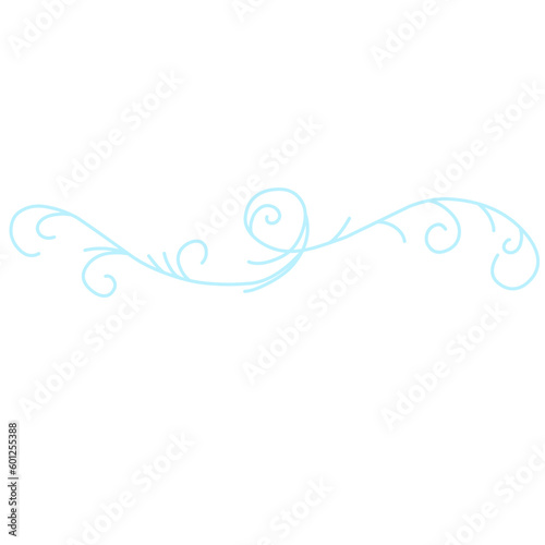Curved Doodle Wind Blow