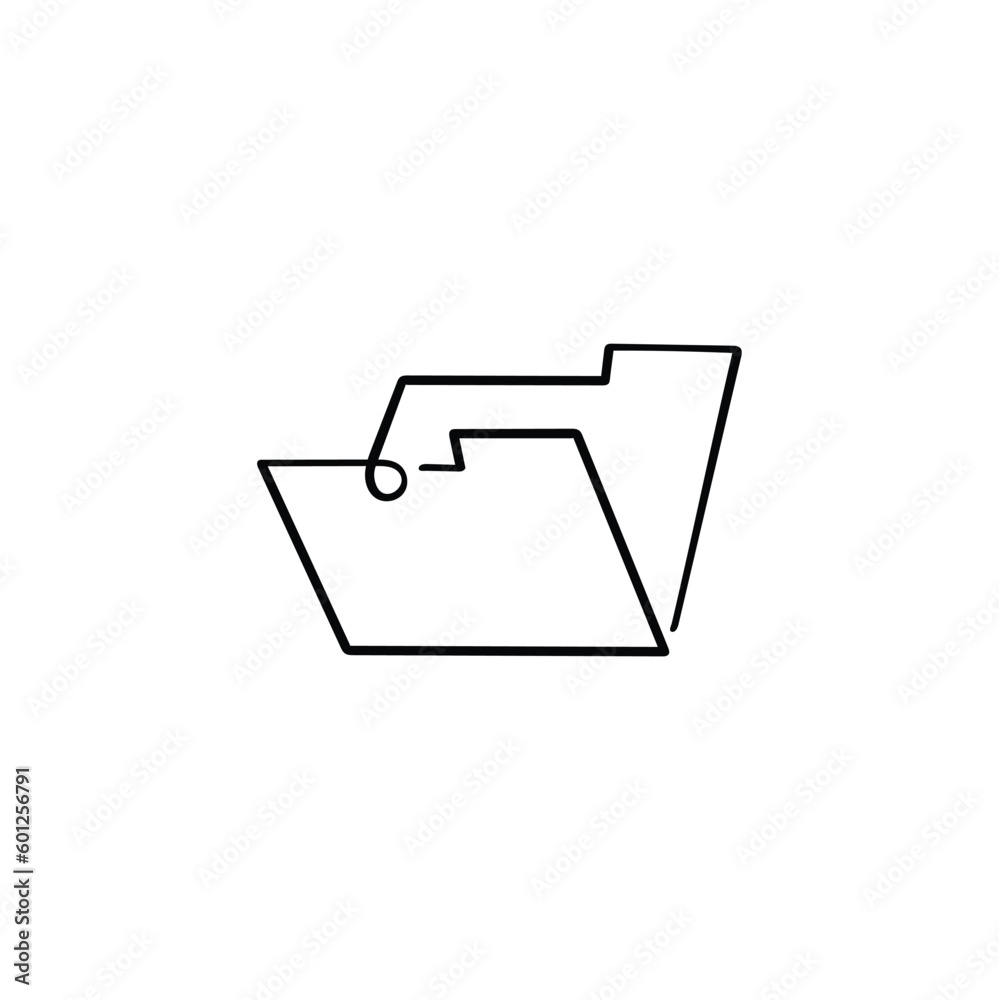 Folder Line Style Icon Design Folder Line Style Icon Design
