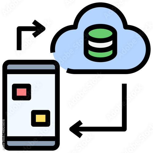 chatbot filled outline style icon