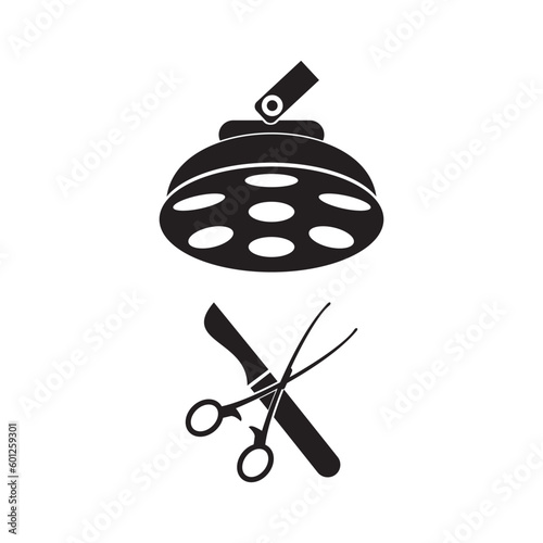 Surgical instruments icon.