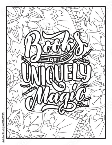 Affirmative quotes coloring page. Positive quotes. Good vibes. Coloring book for adults. Typography design. Hand drawn with inspiration word. Coloring for adult and kids. Quotes. Quotes Coloring.