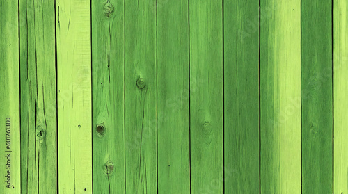 green wooden plank texture background with generative AI technology