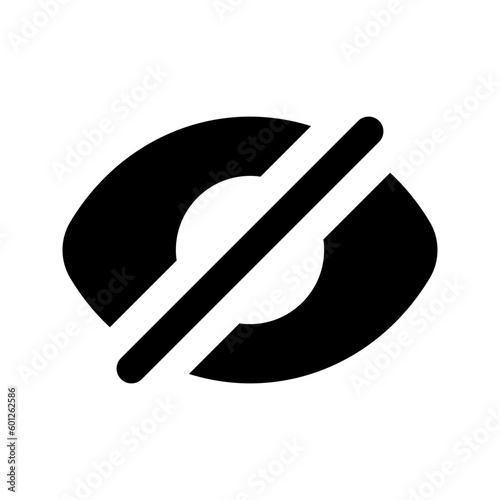 hide glyph icon