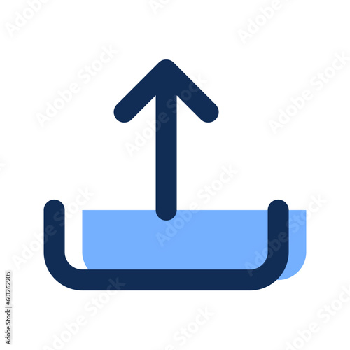upload filled line icon