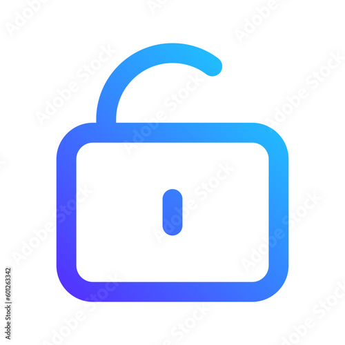 unlock gradient icon