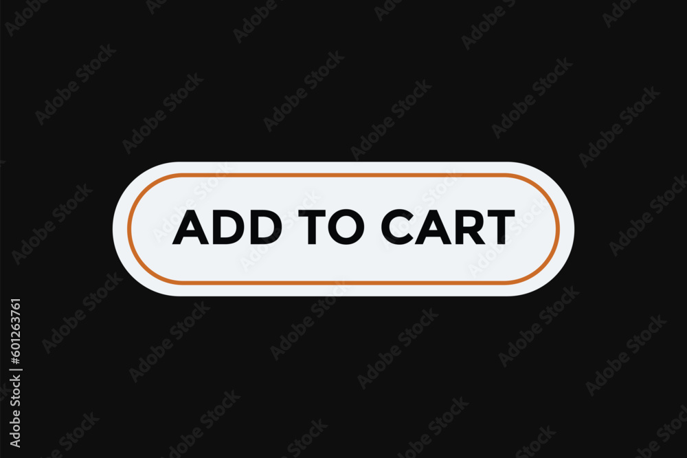 Add to cart button web banner templates. Vector Illustration 
